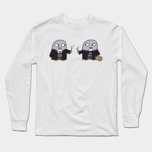 Duelling Wizard Penguins Long Sleeve T-Shirt